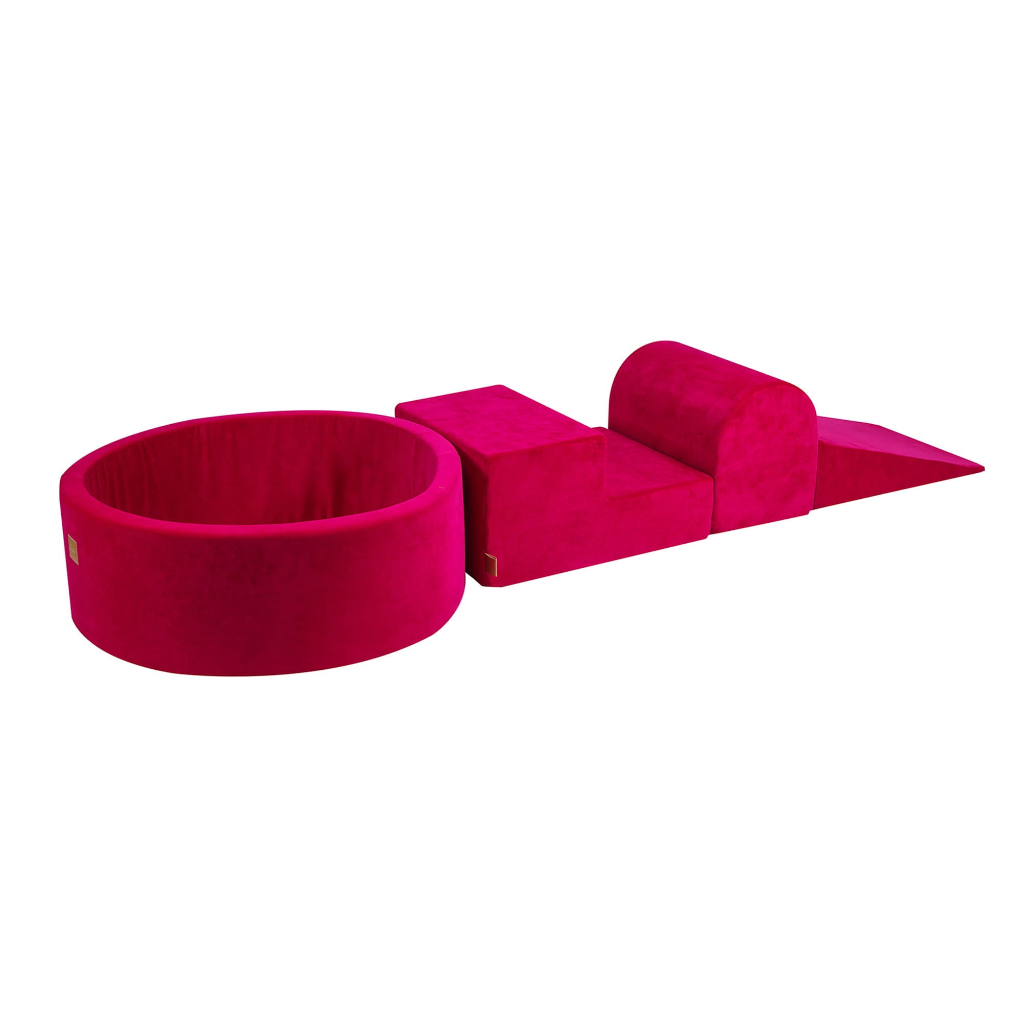 Hrací sestava z pěnových bloků - 4-dílná sada | Kolekce Samet (Velvet) - purpurová