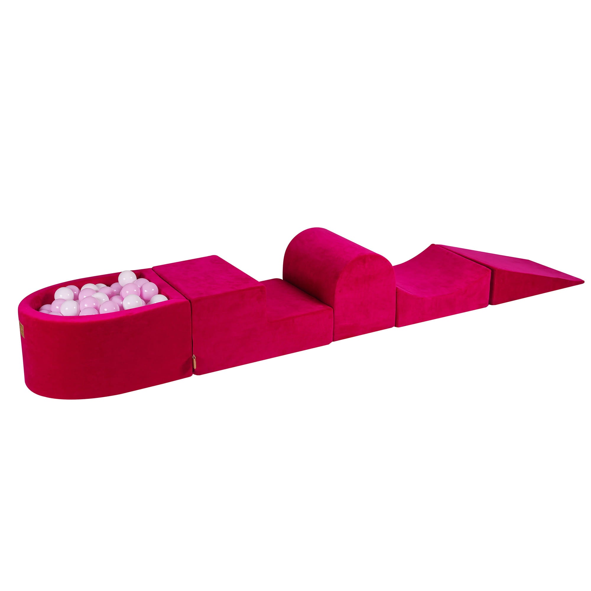 Hrací sestava z pěnových bloků - 5-dílná sada | Kolekce Samet (Velvet) - purpurová