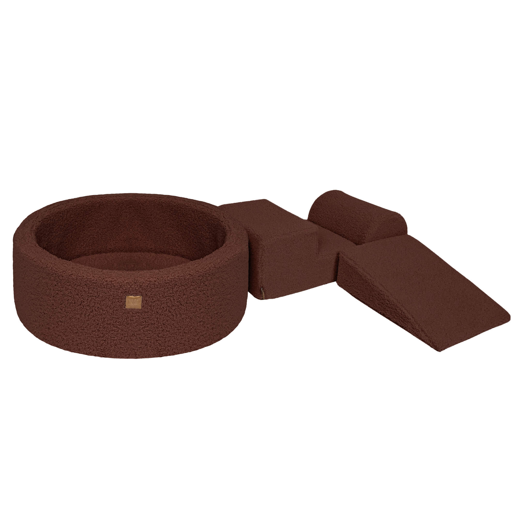 Meowbaby Bearly Foam Playground Dark Brown 4 Elements Without Balls