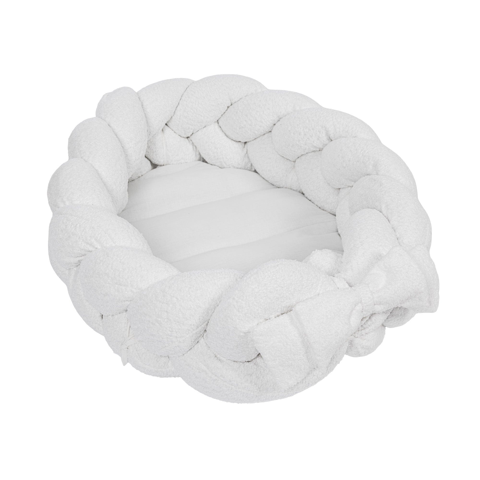 Meowbaby Baby Nest with Protective Braid – Play Mat | Boucle
