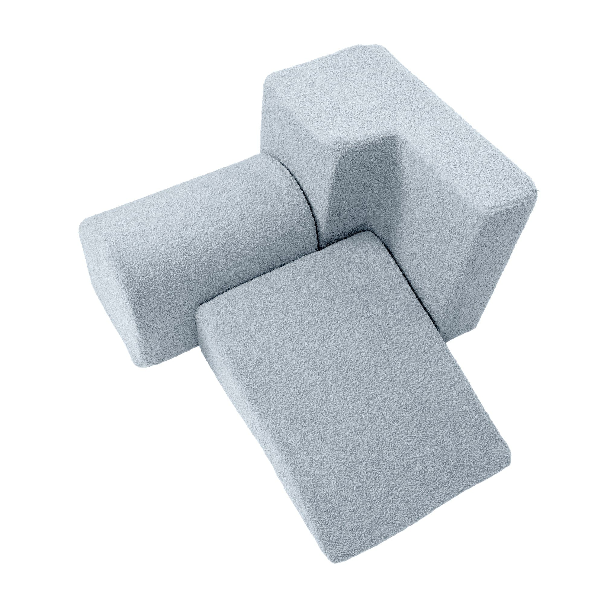 Meowbaby Foam Playground for Children | 3 elements | Boucle