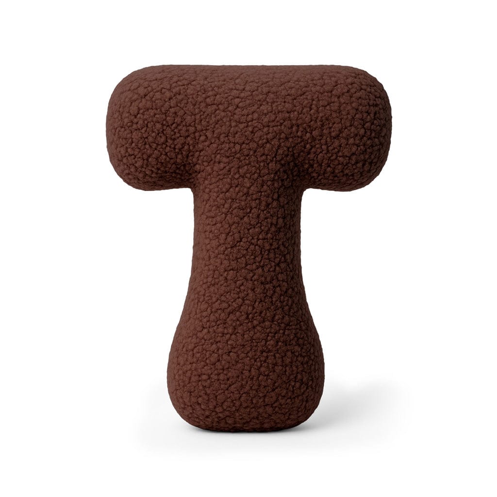 Meowbaby Alphabet Letter Pillow Dark Brown | Bearly