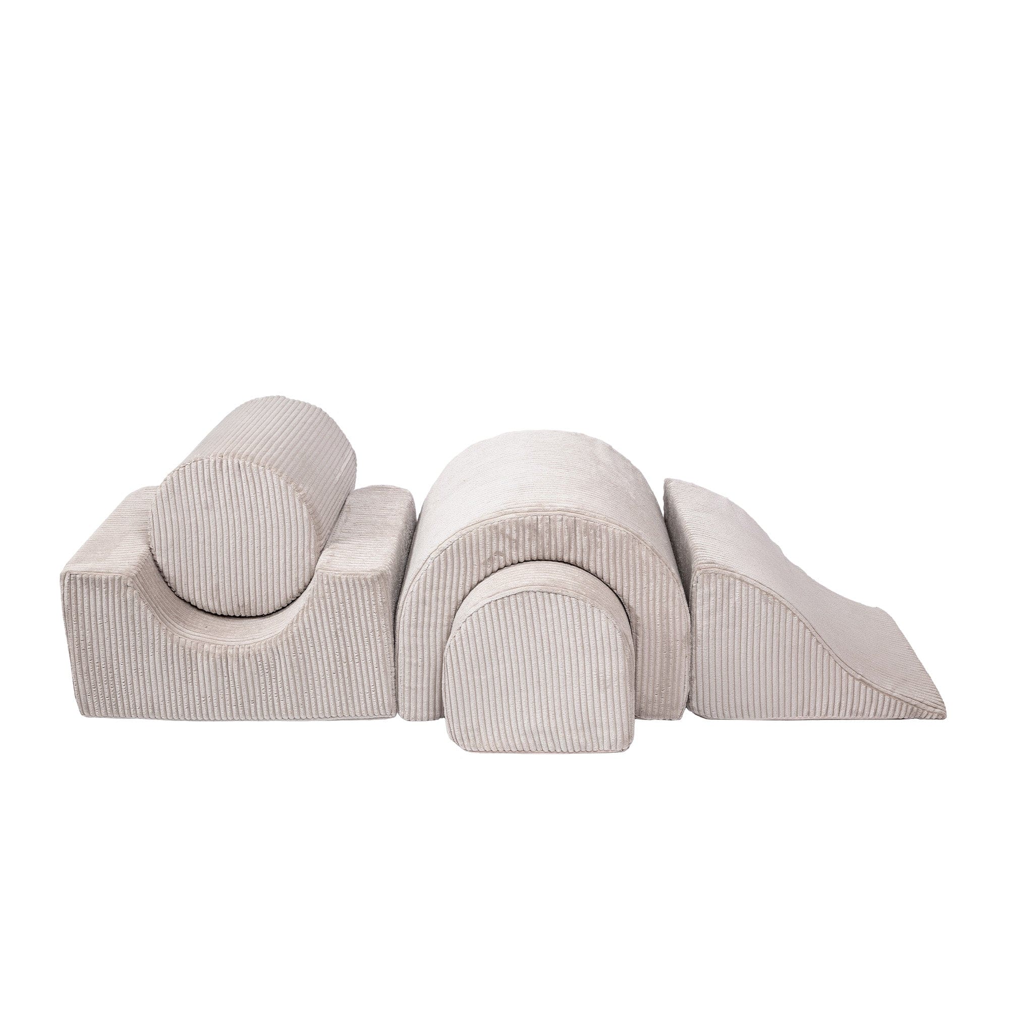 MeowBaby Aesthetic Kids Foam Climbing Blocks - Baby Soft Play Set | 5 Elements