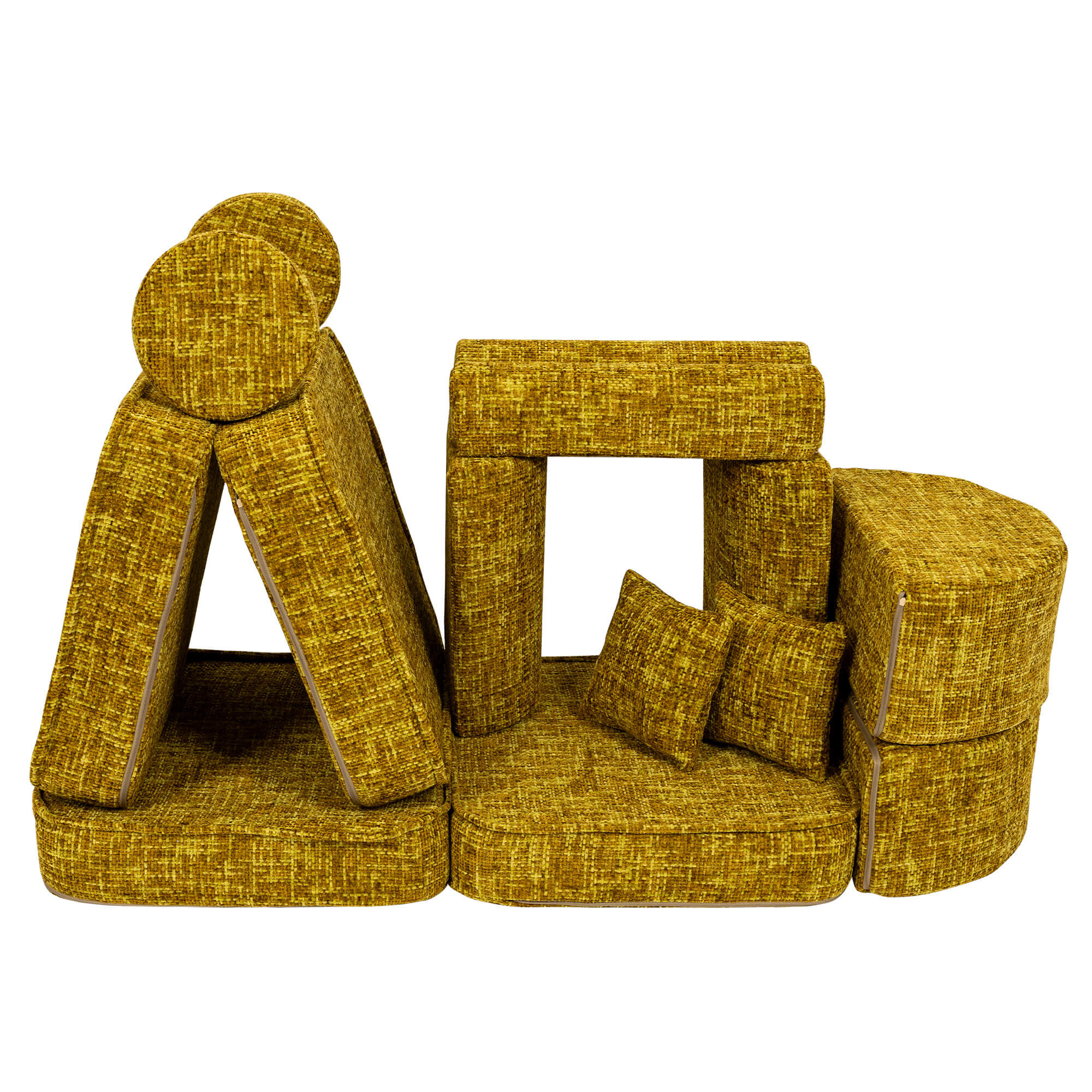 Meowbaby Tangle Pocket Sofa Max Honey Mustard
